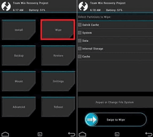 Процесс сброса настроек на Xiaomi через TWRP